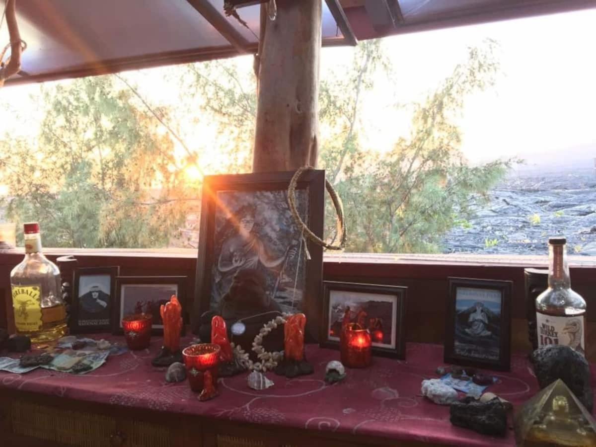 The Magical Lava Temple With Epic Volcano Views! Kehena Extérieur photo
