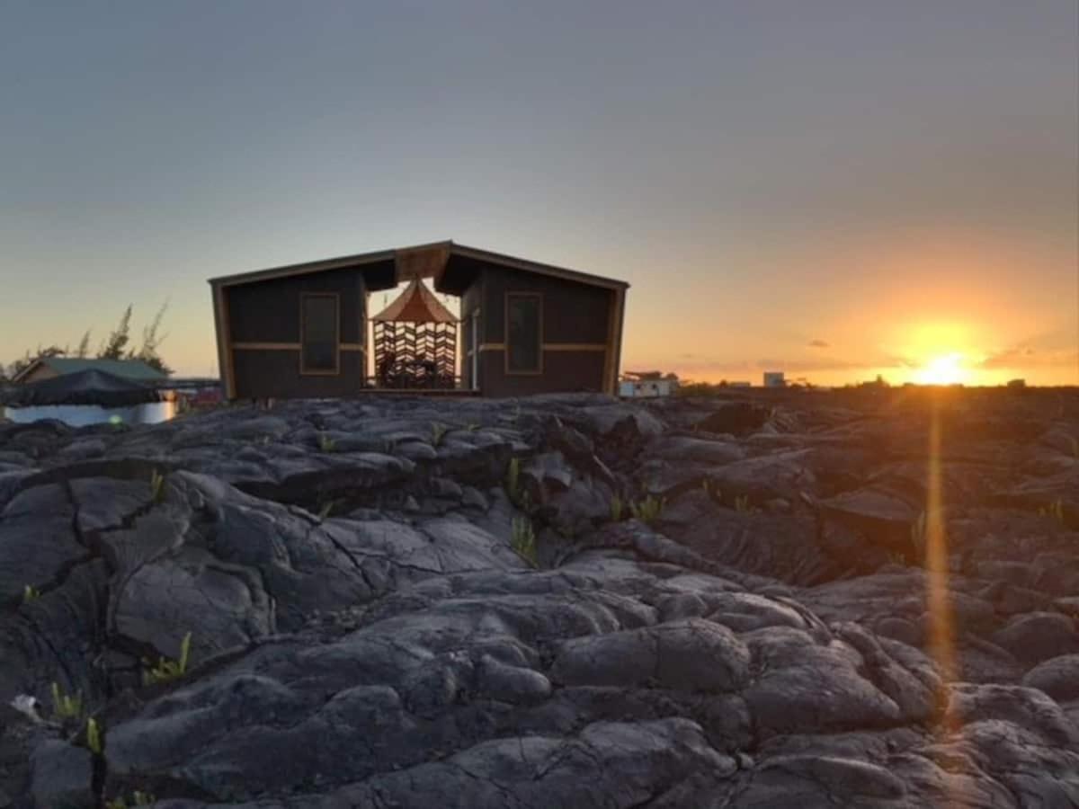 The Magical Lava Temple With Epic Volcano Views! Kehena Extérieur photo