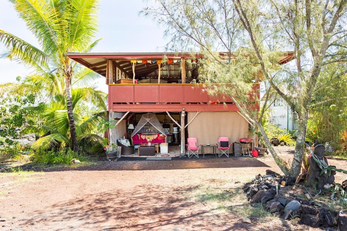 The Magical Lava Temple With Epic Volcano Views! Kehena Extérieur photo