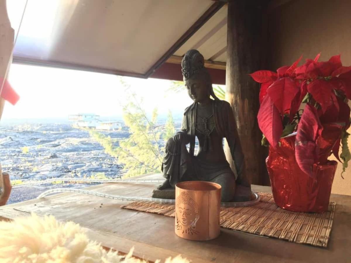 The Magical Lava Temple With Epic Volcano Views! Kehena Extérieur photo